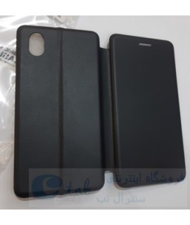 کیف چرمی شرکتی گوشی سامسونگ a01 core مدل  آ 01 کور -  ( کیفیت فوق العاده )  - درب خمیده a01 core